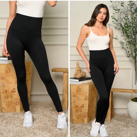 LAST ONE: Women’s soft comfy fall winter stretchy fleece leggings - Picture 3 of 6